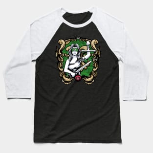 Goddess Justice money Baseball T-Shirt